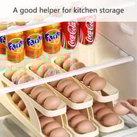 Automatic Rolling Egg Holder – Space-Saving 2-Layer Egg Storage Rack_img_5