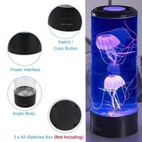 Jellyfish Lamp Aquarium Lampka Nocna 7 Colors Fancy LED USB Table Night Light Children's Gift Lighting for Home Bedroom Decor_img_4