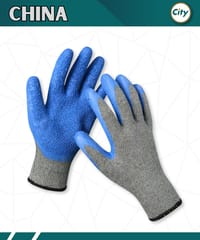 ১ জোড়া হ্যান্ড গ্লাভস মোটা নাইলন রাবার প্রলেপ করা হেভী সেফটি গ্লাভস_img_0