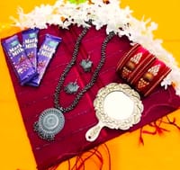 Favorite gift set combo offer saree for women [mah]_img_0