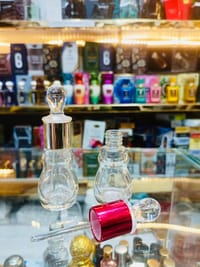 Empty Glass  Bottle with stick 12ml  For Essential Oil Gourd Type Refillable Perfume Bottles 1 pcs_img_2