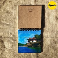 Beach House Painting Square Sketchbook by OXYNOTE_img_4
