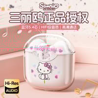 Pink Sanri Transparent Bluetooth Headset Ultra-long Battery Life Wireless Hearing_img_1