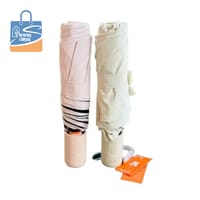 JISULIFE FA52 Umbrella With Cooling Fan,  Pink or Brown Color_img_4