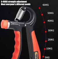 Adjustable Power Exercise Gripper Strengthener Hand Grip with Counter 5kg to 60kg Presser 1 pc_img_0