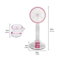 Rechargeable MHR Mini Folding Fan with LED Light & Power Bank_img_2