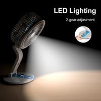 Rechargeable MHR Mini Folding Fan with LED Light & Power Bank_img_6