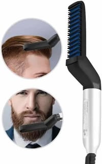 3-in-1 Hair Straightener, Curler & Smoothing Comb – Fast Heating, Anti-Scald, Travel-Friendly_img_5