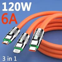 😱🔥অরিজিনাল জিঙ্ক অ্যালয় 𝟑 ইন 𝟏-𝟏𝟐𝟎𝐖 𝟔𝐀 সুপার ফাস্ট চার্জিং কেবল🔥😱 🔥𝐅𝐚𝐬𝐭 𝐂𝐡𝐚𝐫𝐠𝐢𝐧𝐠 𝐃𝐚𝐭𝐚 𝐂𝐚𝐛𝐥𝐞 𝐓𝐲𝐞𝐩 𝐂 𝐀𝐧𝐝 𝐌𝐢𝐜𝐫𝐨 𝐔𝐒𝐁🔥_img_8