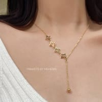 Gold star necklace_img_1