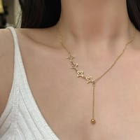 Gold star necklace_img_2