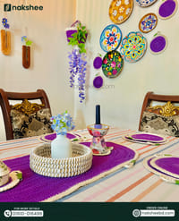 ২৬ পিসের জুট টেবিল ম্যাট সেট_img_1