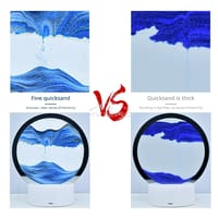 Table Lamp Internet Red Hourglass Decompression Ornament 3D Three-dimensional Sand Painting Water Painting Colorful_img_2