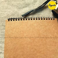 Aadim Series Square Art Book by OXYNOTE - 400 GSM Brown Card - 30 Pages - 15 Sheets_img_1