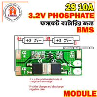 Lifepo4 BMS 2S 10A 6.4V Battery Charge Protection Board_img_2