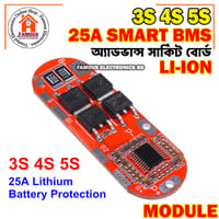 BMS 25A 3S 12.6V 4S 16.8V 5S 21V 18650 Li-ion Lithium Battery Protection Circuit Charging Board Module PCM Polymer Lipo Cell PCB_img_0