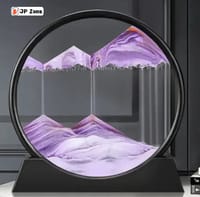 Creative 3D Moving Sand Art Hourglass Flowing Quicksand, Deep Sea, Sandscape Mountain Painting Office Home Decor Gift_img_1