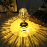 LED diamond crystal table lamp Night Light for Bed Room decoration living room atmosphere light Gift (2 X AAA Batteries)_img_1