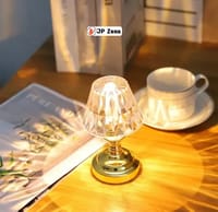 LED diamond crystal table lamp Night Light for Bed Room decoration living room atmosphere light Gift (2 X AAA Batteries)_img_0