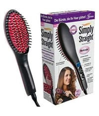 Simply Straight Ceramic Hair Straightening Brush – Ionic Hot Comb with Adjustable Temperature_img_2