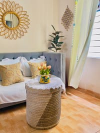 Laundry basket Round Small 18.5'' Size || লন্ড্রী বাস্কেট_img_2