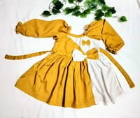 স্টাইলিশ ও ফ্যাশনেবল বাচ্চা মেয়েদের ফুলহাতা ড্রেস।_img_0