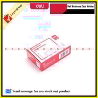 Deli Business visiting Card Holder /Card Box- Transparent 1 pcs_img_1