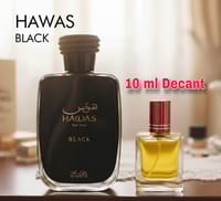 Rasasi Hawas Black EDP 10ml Decant for Men_img_0