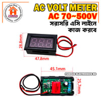 AC volt meter 70-500V 0.56" LED Digital Voltmeter Voltage Meter RED Display_img_5