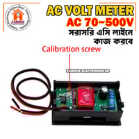 AC volt meter 70-500V 0.56" LED Digital Voltmeter Voltage Meter RED Display_img_4