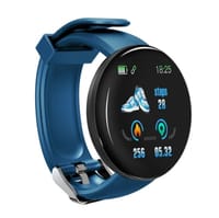 D18 Smart Watch Heart Rate Monitor Men's Women's Smartwatch Round Fitness Digital ..._img_7
