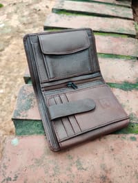 Black Chocolate Premium 100% Genuine Cow Leather Wallet_img_2