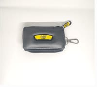 KroyShala 100% Leather Key Ring Wallet for Men – Zipper Keychain Pouch for Bikers, Car, Bike, Home, Office – Cat Style Design_img_1