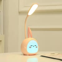 Rehenbsem Cute Bunny Desk Lamp, Portable LED Desk Lamps with Night Light,Rabbit Foldable USB Rechargeable Reading Light for Children Boys Girls Study'_img_1