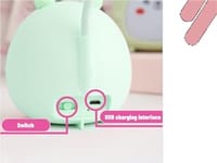 Rehenbsem Cute Bunny Desk Lamp, Portable LED Desk Lamps with Night Light,Rabbit Foldable USB Rechargeable Reading Light for Children Boys Girls Study'_img_2