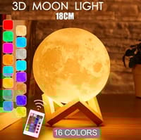 Rechargeable 3D Moon Lamp With Remote -18 CM_img_0