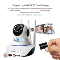 3 Antenna V380 2MP Full HD WIFT IP Camera - Q5Y 360 Degree Two-way Voice Camera_img_11