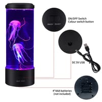 Jellyfish Lava Lamp,7 Dynamic Color Changing Settings, Soft Night Light, Realistic Jellyfish Design for a Relaxing Ambiance_img_12
