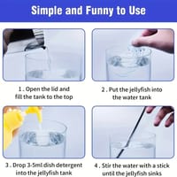 Jellyfish Lava Lamp,7 Dynamic Color Changing Settings, Soft Night Light, Realistic Jellyfish Design for a Relaxing Ambiance_img_13