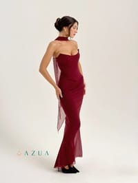 Hallie Corset Mesh Halter Top_img_0