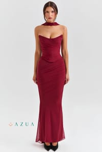 Hallie Corset Mesh Halter Top_img_5