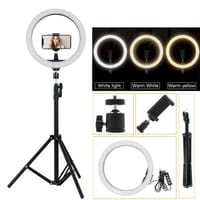 10 inch Ring Light Tripod Stand Studio SET for Youtuber-Facebook live Video Tiktok - ১০ ইঞ্চি রিং লাইট_img_1