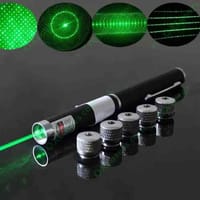 5 Head Green pointer Pen Light With 2 pcs Battery Free_img_1