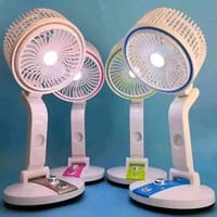 USB Rechargeable Folding Fan With LED Light_img_0