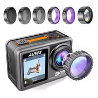 Ausek AT-S81TR Waterproof Dual Display 5K Action Camera With Filter_img_2