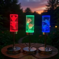 Flower Table Small Lamp, LED Dimmable Desk Lamp for Night Stand_img_1