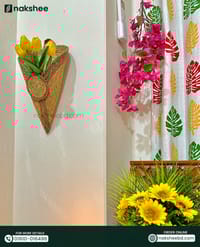 V Shape Planter (With 5pcs Yellow Tulips)_img_1