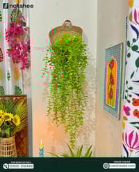 V Shape Planter With Green Leaf_img_1