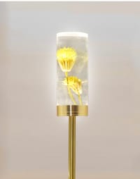 Flower Table Small Lamp, LED Dimmable Desk Lamp for Night Stand_img_0