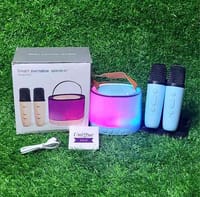 ✅🥰K52 Wireless Portable Speaker With Microphone K52 Karaoke Speaker with 1-2 Microphone RGB Portable Music Player Karaoke Machine Update ^ Version of K12 Karaoke Speaker মাইক্রোফোন বক্স ✅🥰_img_3